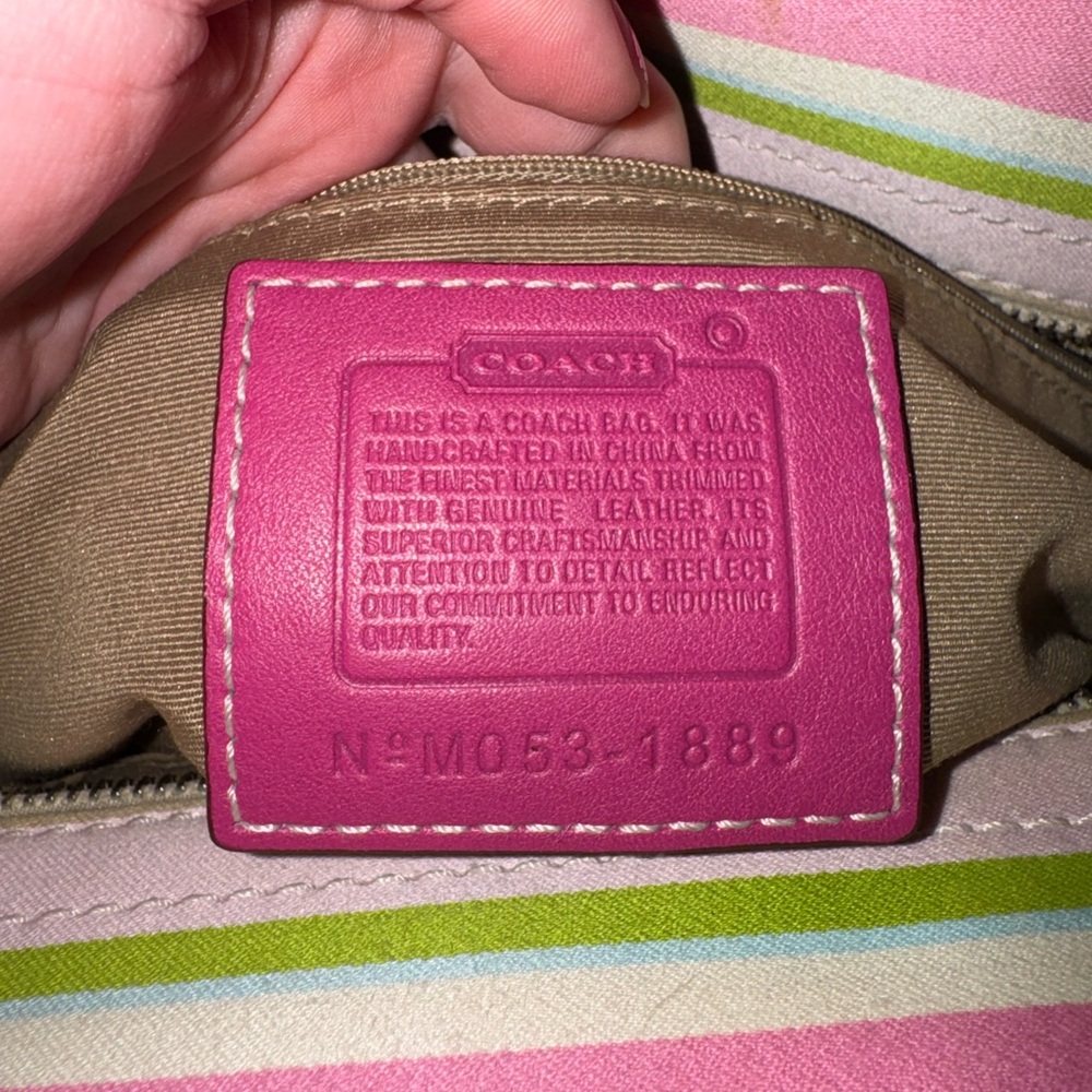 Coach Vintage SoHo Twill Striped Shoulder Bag - Picture 13 of 13
